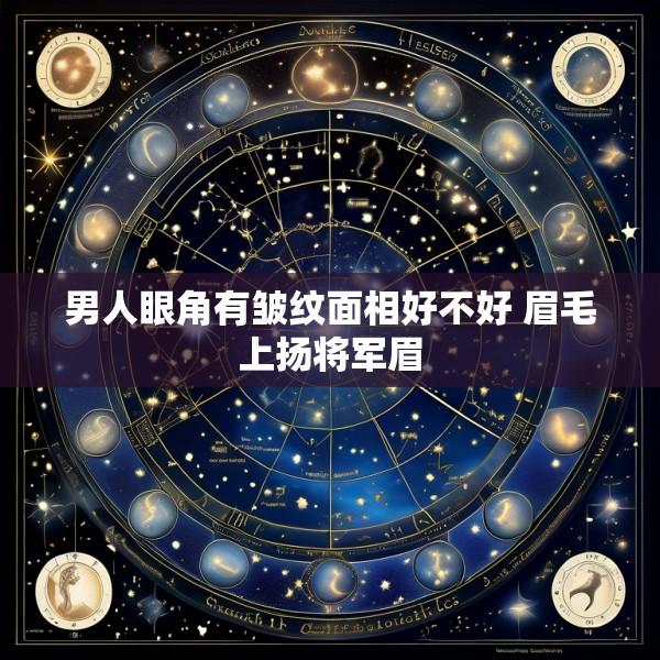 男人眼角有皱纹面相好不好 眉毛上扬将军眉