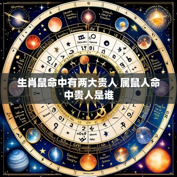 生肖鼠命中有两大贵人 属鼠人命中贵人是谁