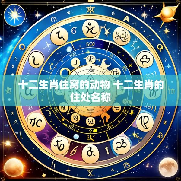十二生肖住窝的动物 十二生肖的住处名称