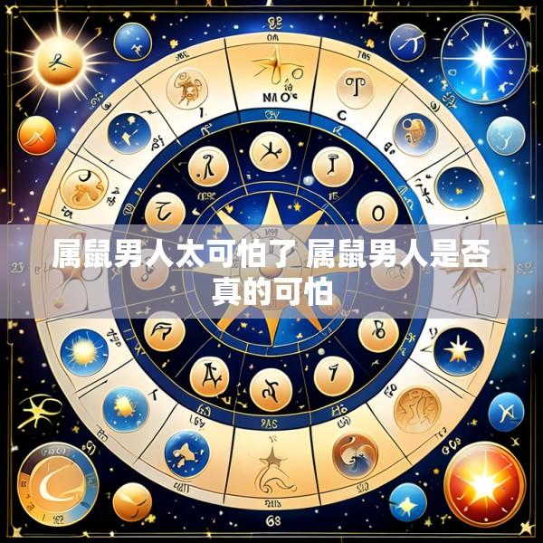 属鼠男人太可怕了 属鼠男人是否真的可怕