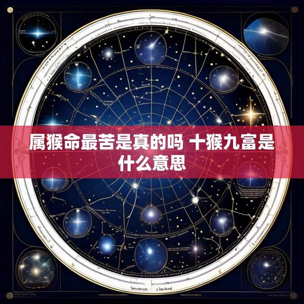 属猴命最苦是真的吗 十猴九富是什么意思