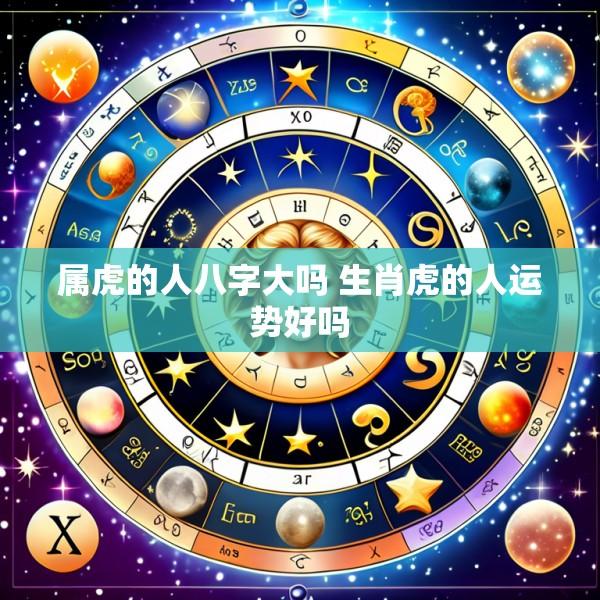 属虎的人八字大吗 生肖虎的人运势好吗
