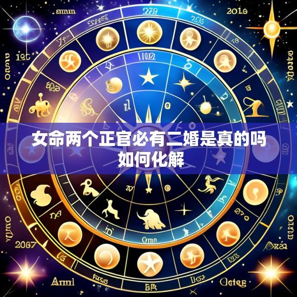 女命两个正官必有二婚是真的吗 如何化解