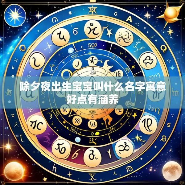 除夕夜出生宝宝叫什么名字寓意好点有涵养
