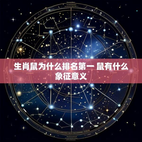 生肖鼠为什么排名第一 鼠有什么象征意义