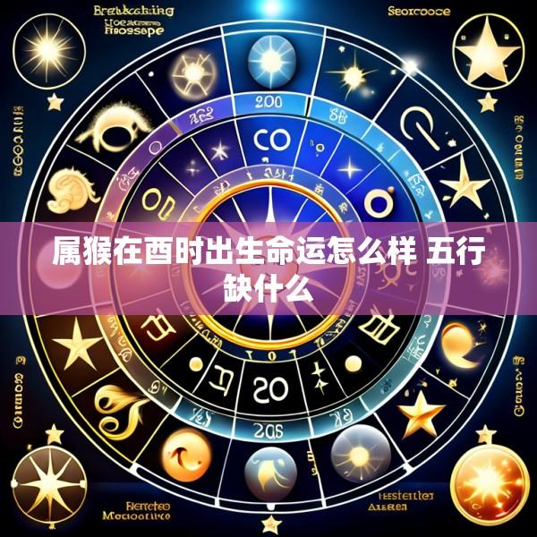 属猴在酉时出生命运怎么样 五行缺什么