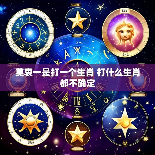 莫衷一是打一个生肖 打什么生肖都不确定