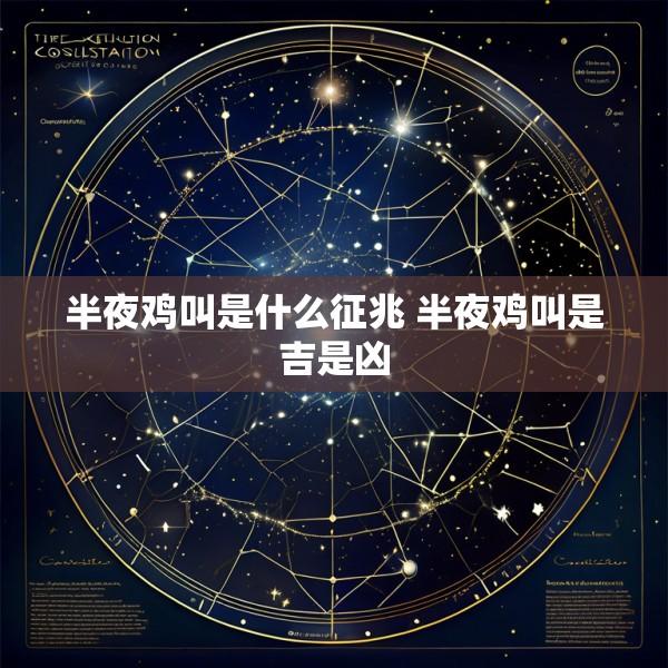 半夜鸡叫是什么征兆 半夜鸡叫是吉是凶