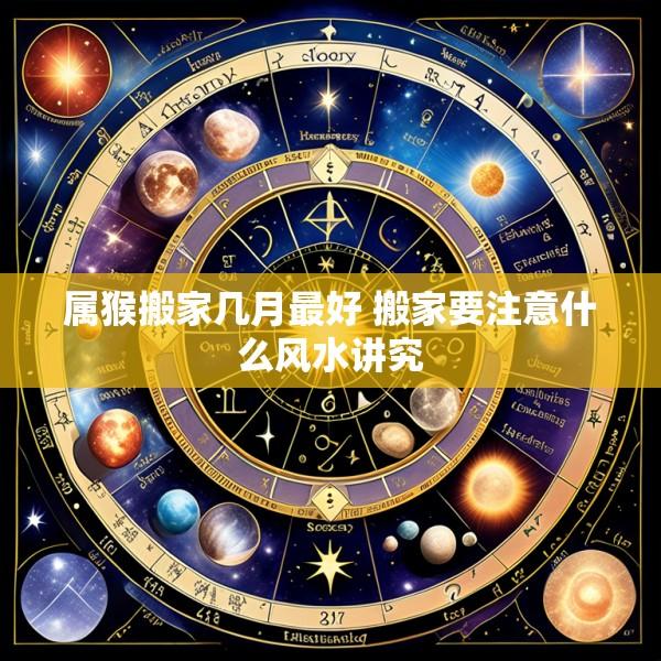 属猴搬家几月最好 搬家要注意什么风水讲究