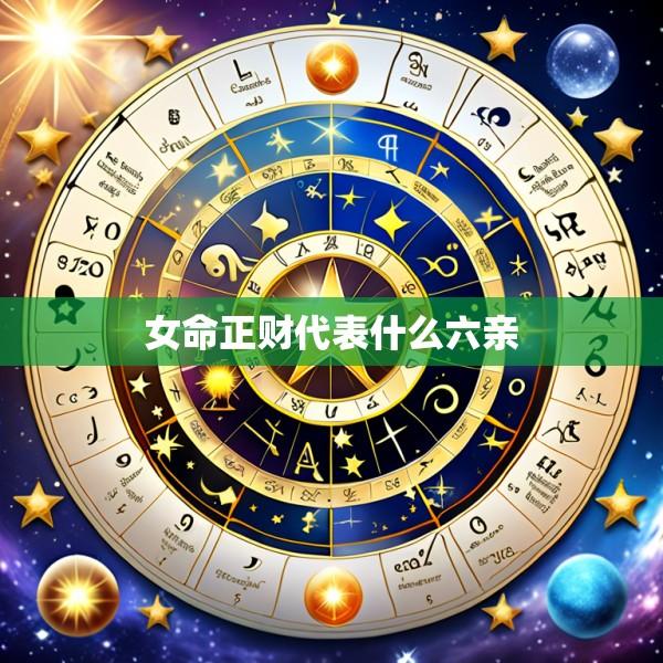 女命正财代表什么六亲