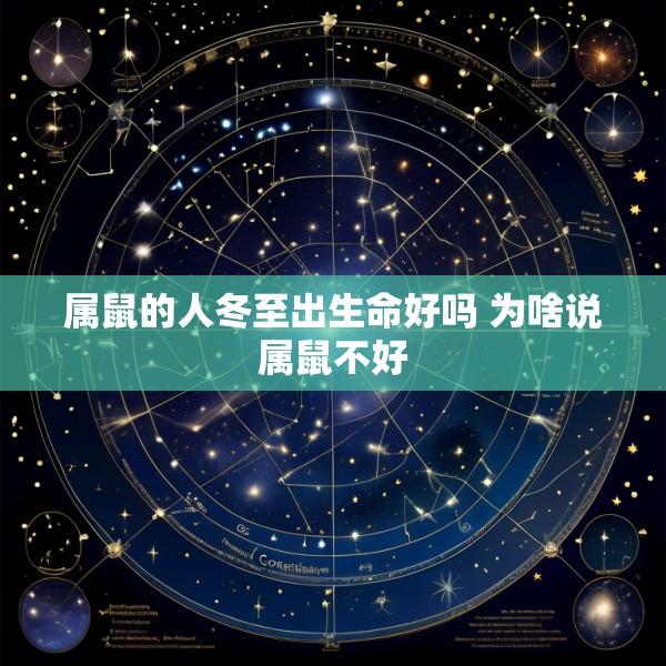 属鼠的人冬至出生命好吗 为啥说属鼠不好