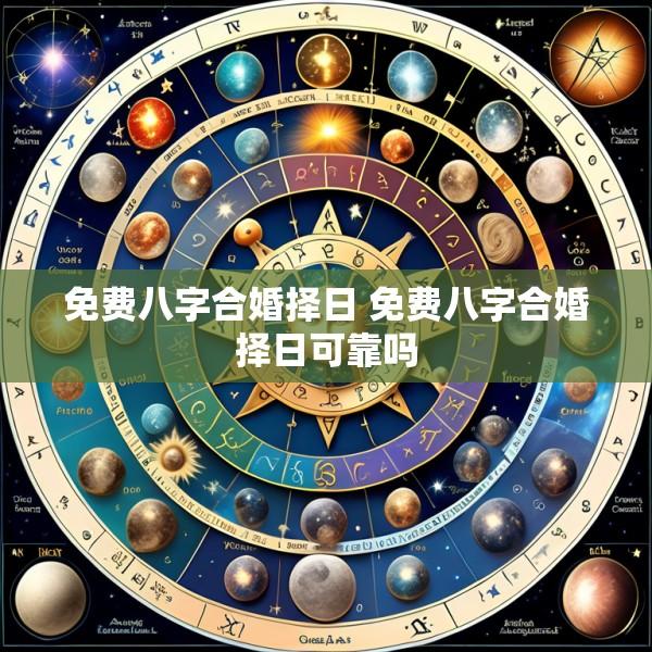 免费八字合婚择日 免费八字合婚择日可靠吗