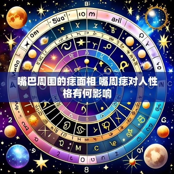 嘴巴周围的痣面相 嘴周痣对人性格有何影响