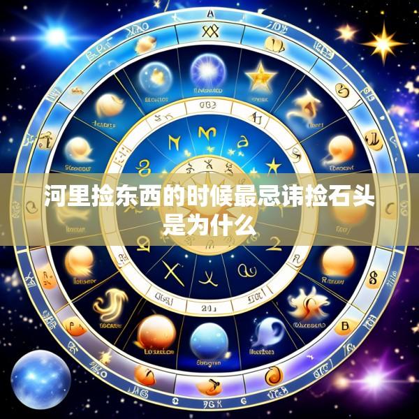 河里捡东西的时候最忌讳捡石头是为什么