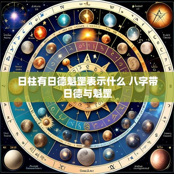 日柱有日德魁罡表示什么 八字带日德与魁罡