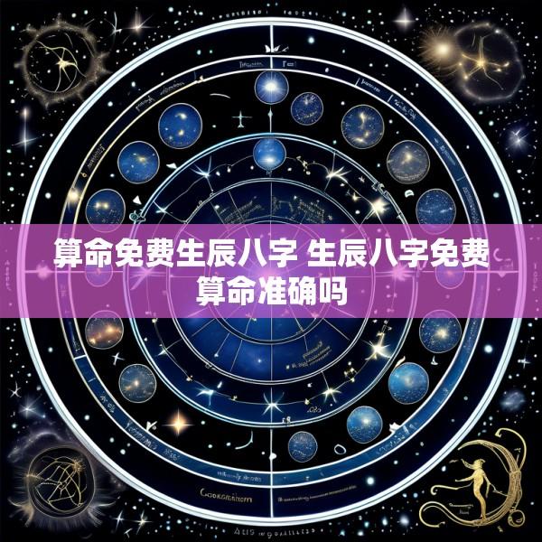 算命免费生辰八字 生辰八字免费算命准确吗
