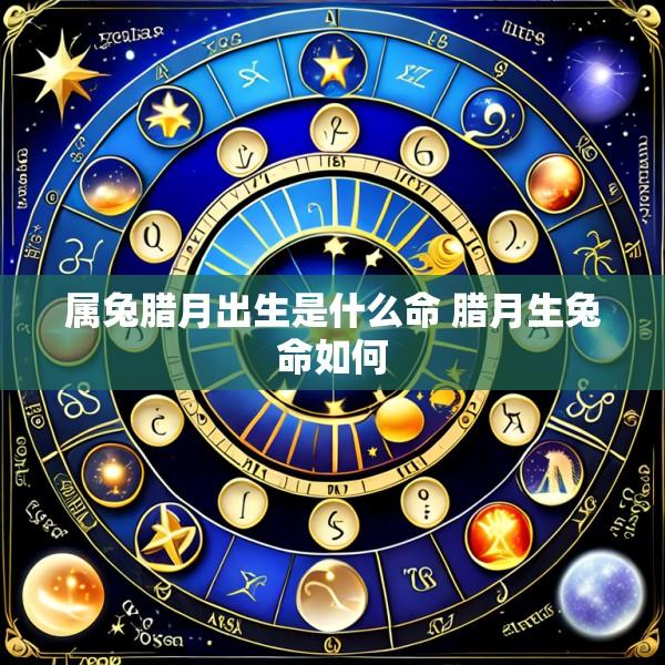 属兔腊月出生是什么命 腊月生兔命如何