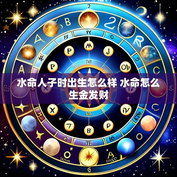 水命人子时出生怎么样 水命怎么生金发财