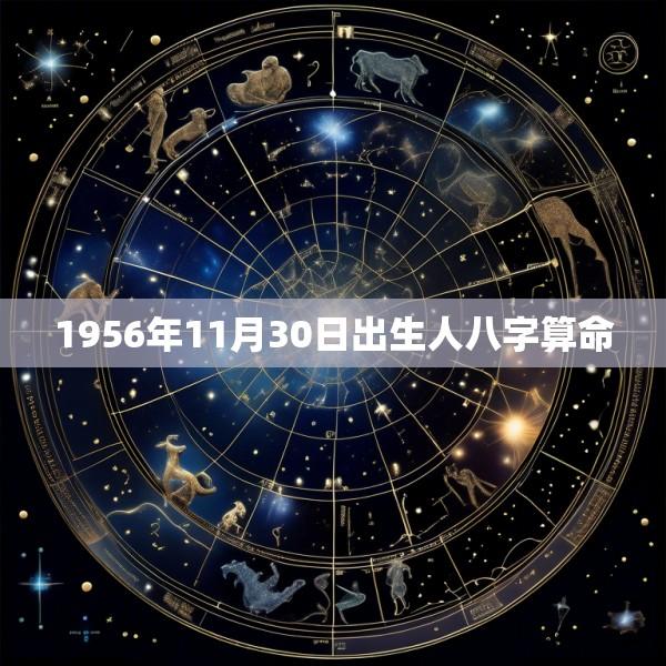 1956年11月30日出生人八字算命