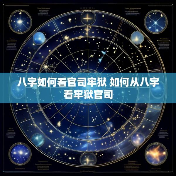 八字如何看官司牢狱 如何从八字看牢狱官司