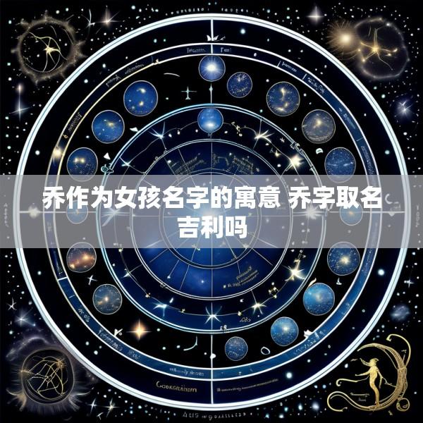 乔作为女孩名字的寓意 乔字取名吉利吗