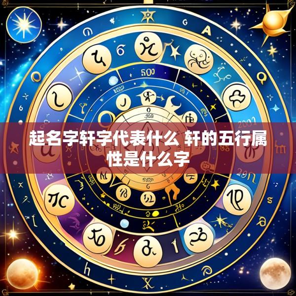 起名字轩字代表什么 轩的五行属性是什么字