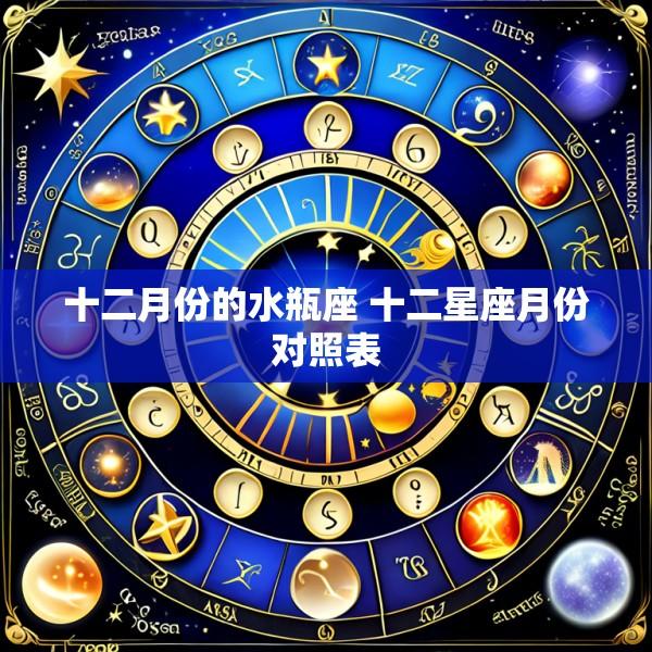 十二月份的水瓶座 十二星座月份对照表