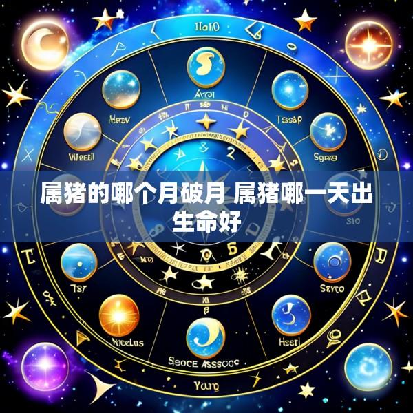 属猪的哪个月破月 属猪哪一天出生命好