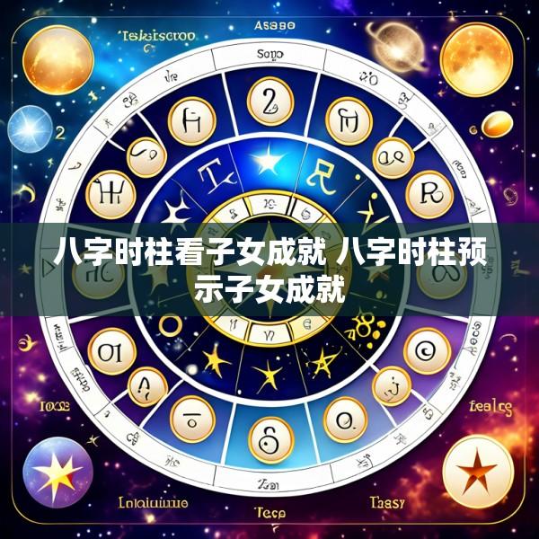 八字时柱看子女成就 八字时柱预示子女成就