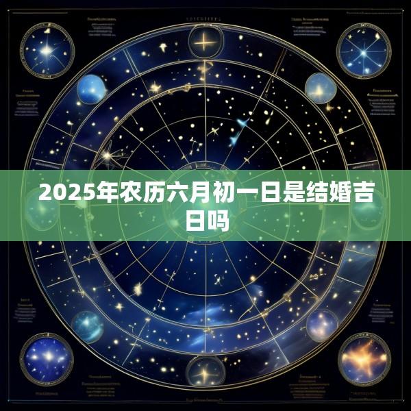2025年农历六月初一日是结婚吉日吗