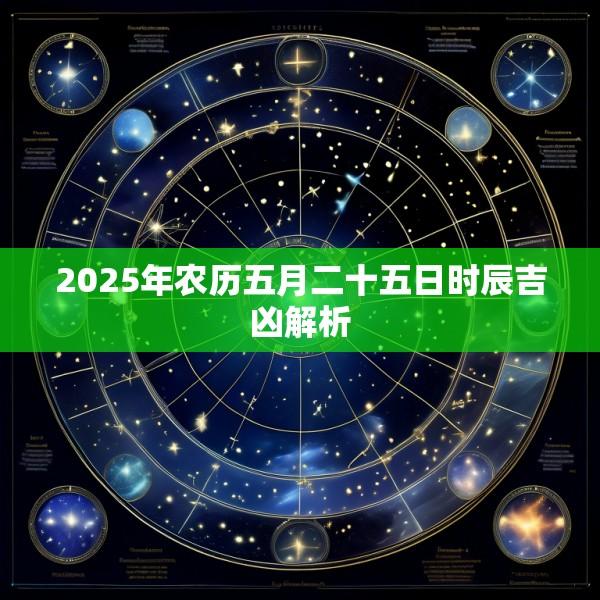 2025年农历五月二十五日时辰吉凶解析