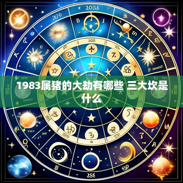 1983属猪的大劫有哪些 三大坎是什么