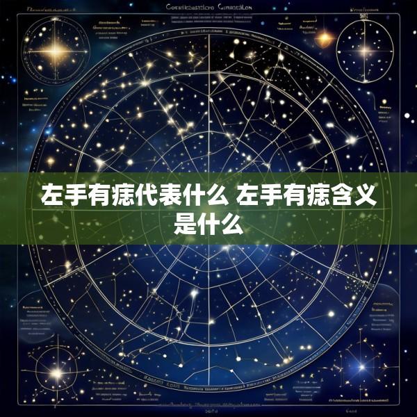 左手有痣代表什么 左手有痣含义是什么