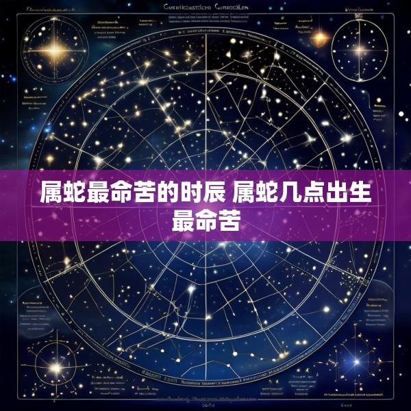 属蛇最命苦的时辰 属蛇几点出生最命苦