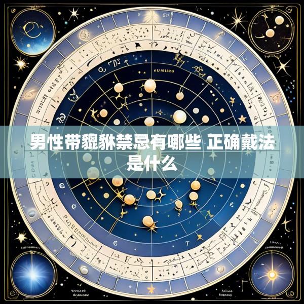 男性带貔貅禁忌有哪些 正确戴法是什么