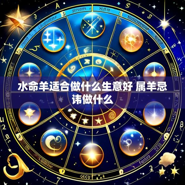 水命羊适合做什么生意好 属羊忌讳做什么