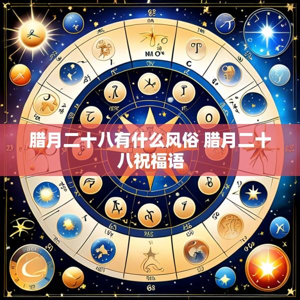 腊月二十八有什么风俗 腊月二十八祝福语