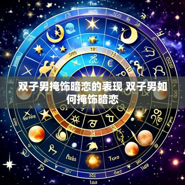 双子男掩饰暗恋的表现 双子男如何掩饰暗恋