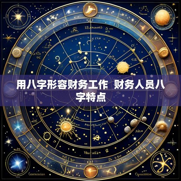 用八字形容财务工作  财务人员八字特点