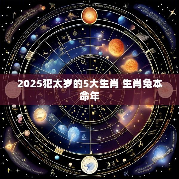 2025犯太岁的5大生肖 生肖兔本命年