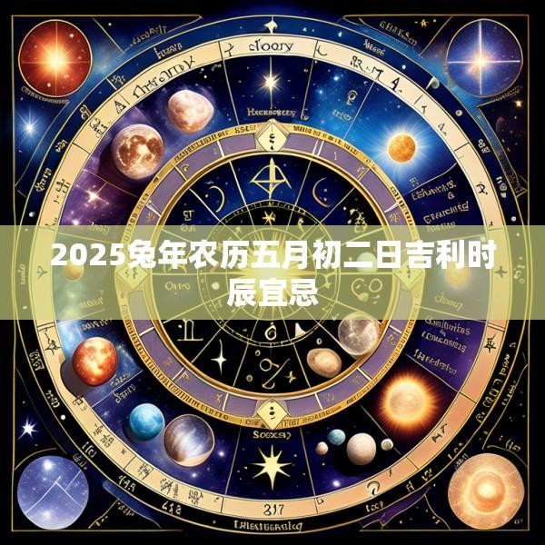 2025兔年农历五月初二日吉利时辰宜忌