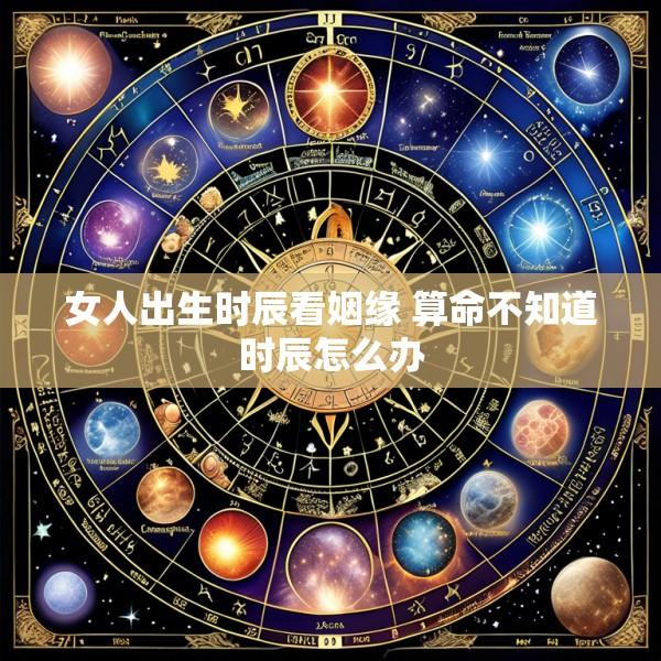 女人出生时辰看姻缘 算命不知道时辰怎么办