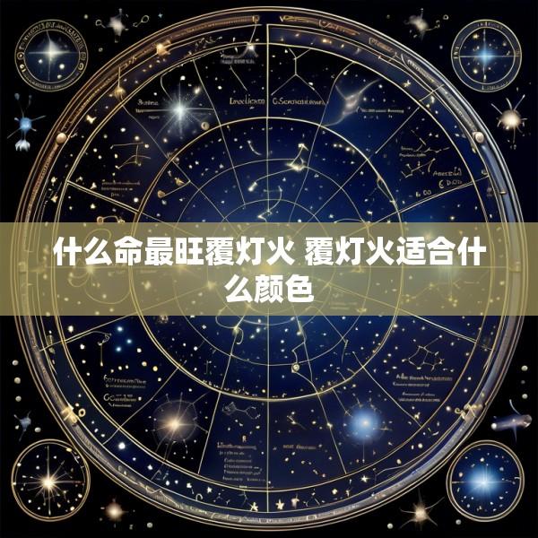 什么命最旺覆灯火 覆灯火适合什么颜色
