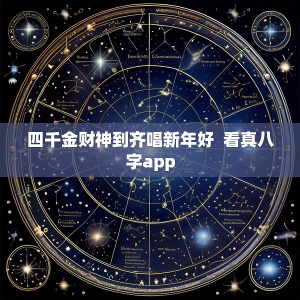 四千金财神到齐唱新年好  看真八字app