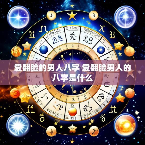 爱翻脸的男人八字 爱翻脸男人的八字是什么