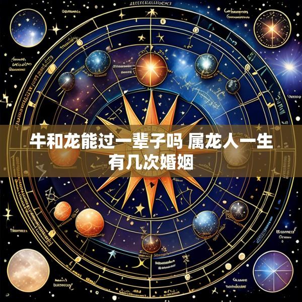 牛和龙能过一辈子吗 属龙人一生有几次婚姻