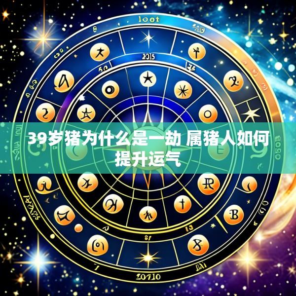 39岁猪为什么是一劫 属猪人如何提升运气