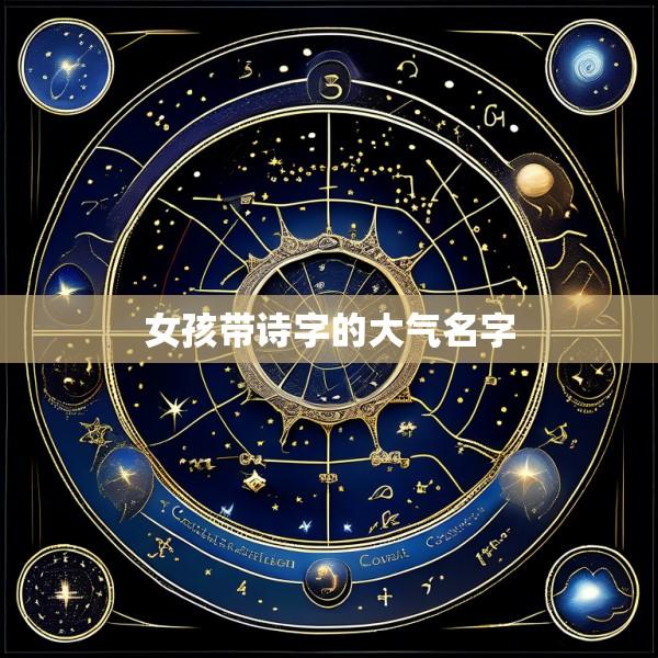 女孩带诗字的大气名字