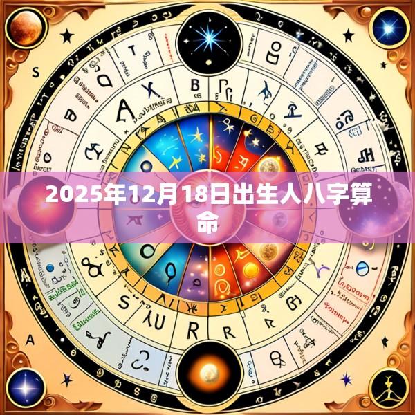 2025年12月18日出生人八字算命