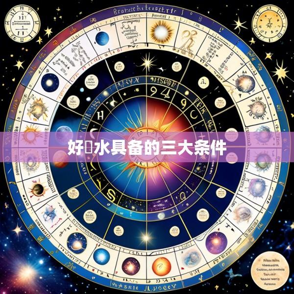 好風水具备的三大条件